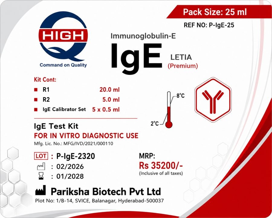 IgE Test Kit - P-IgE-25