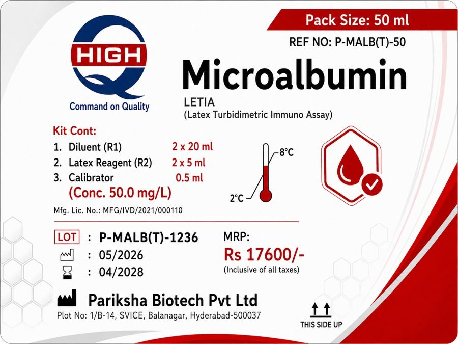 Microalbumin Kit - P-MALB(T)-50